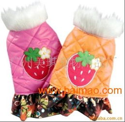 專業(yè)廠家直銷 寵物服裝田園草莓夾克批發(fā)與定制服務(wù)全解析